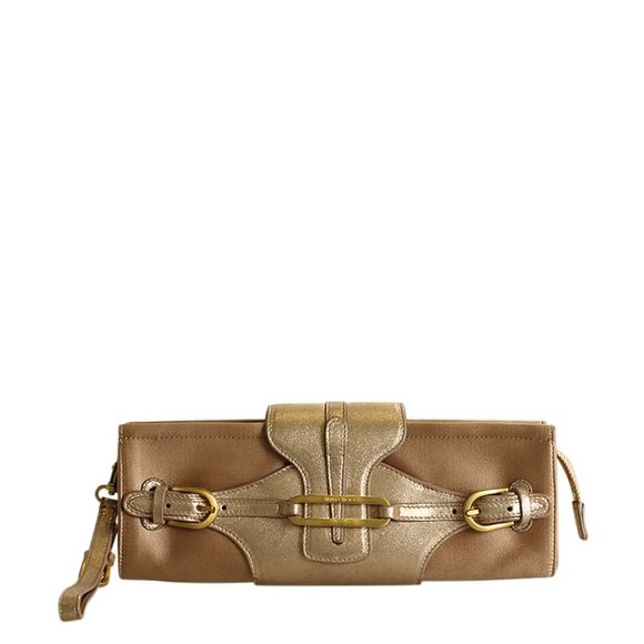 Jimmy Choo Tulita Pink Leather Clutch 203769